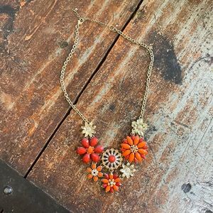 Orange and gold necklace